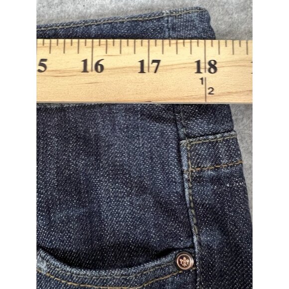 Kristian Alphonse Fleur de Lis Jeans Women’s 16 Bootcut Stretch Dark Wash Denim - Picture 9 of 16